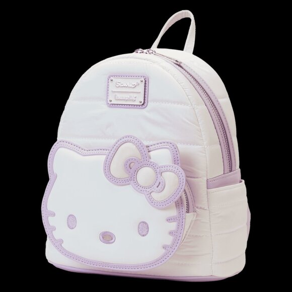 Sanrio Exclusive Hello Kitty Quilted Texture Mini Backpack NWT - Picture 3 of 6